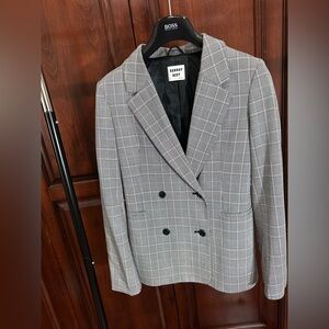 Sunday Best Checkered Double-Breasted Blazer